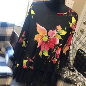 ZadieBs Lined Mesh Tunic